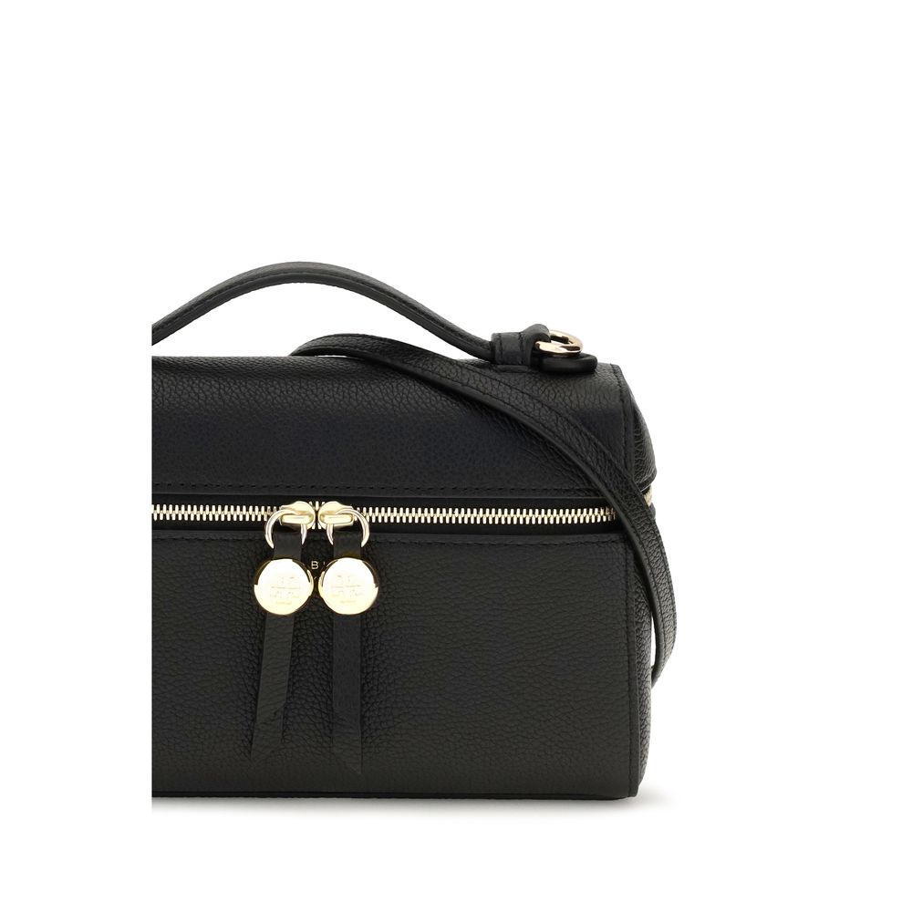 Tory Burch Romy Slim Black Top Handle Bag