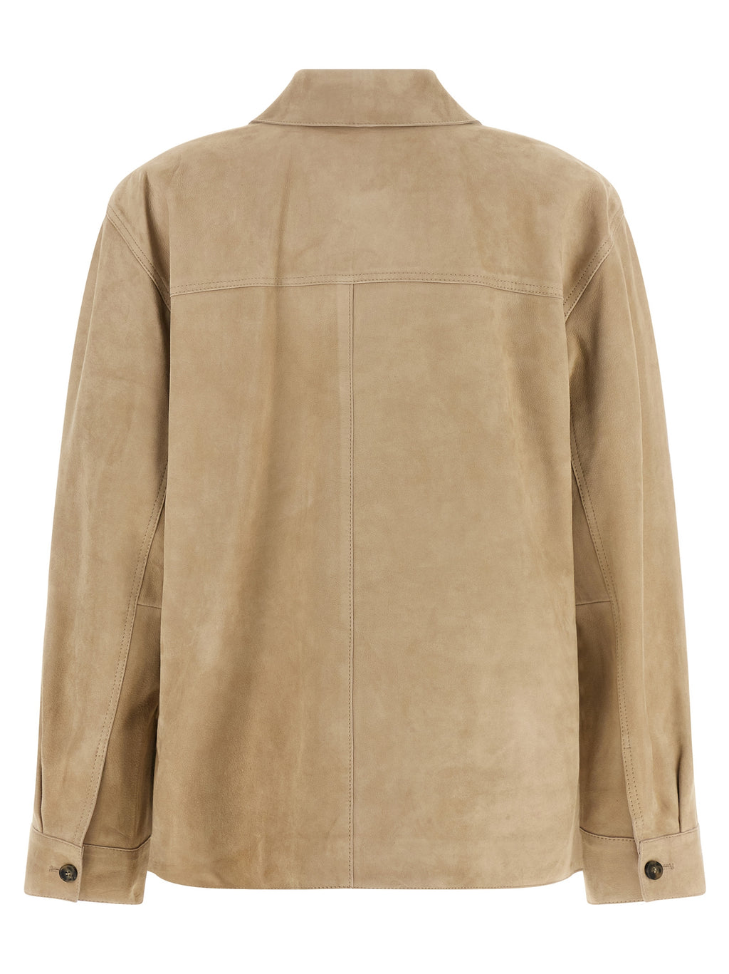 Max Mara Beige Leather Jacket