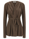 Max Mara Brown Jersey Cardigan