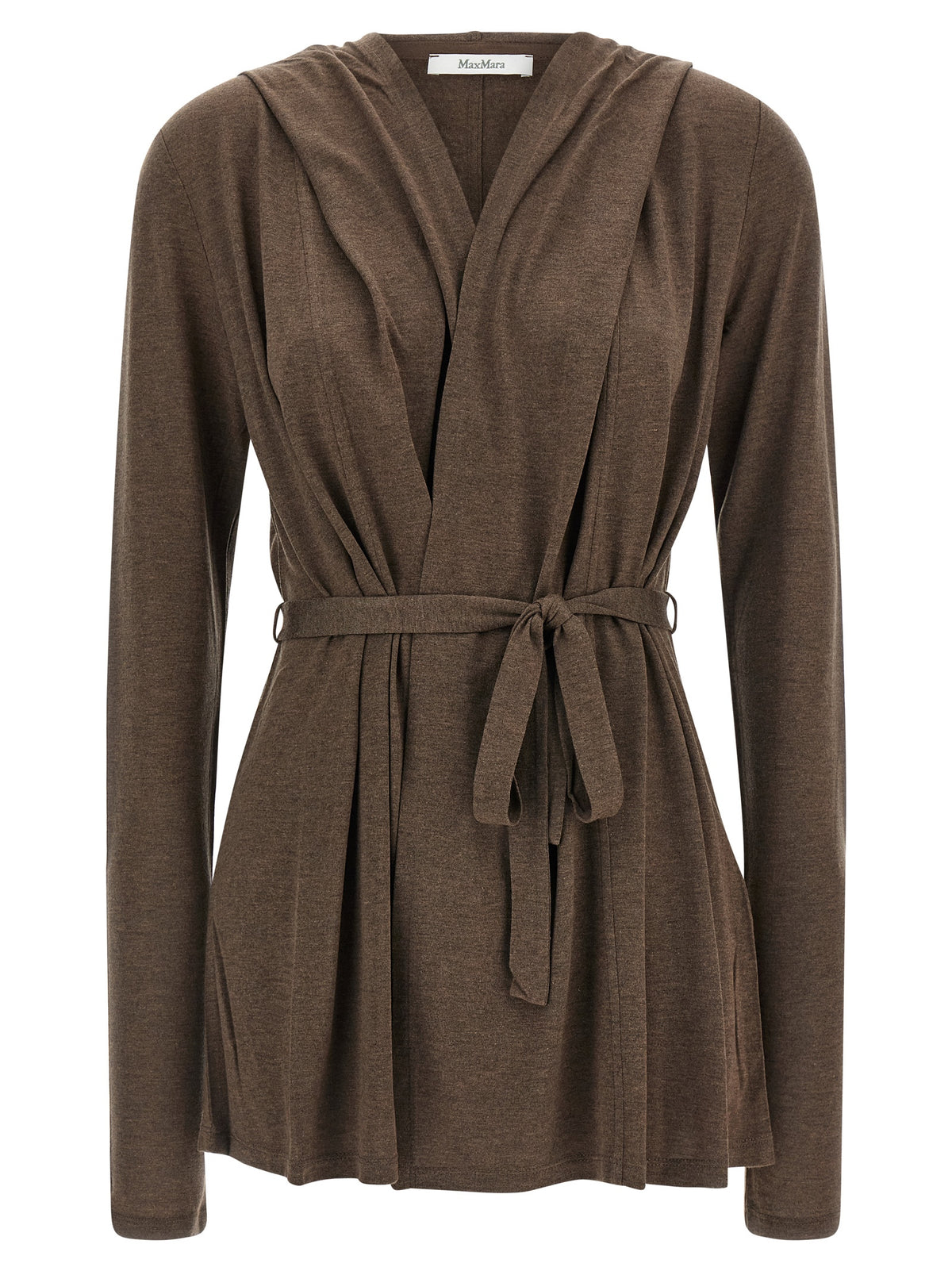 Max Mara Brown Jersey Cardigan