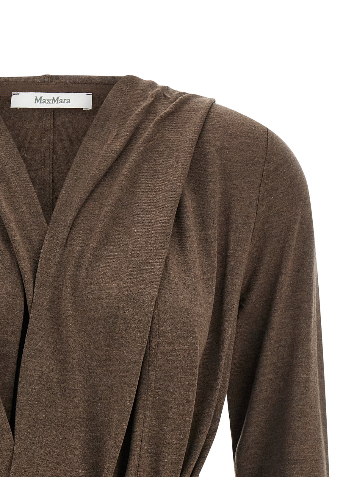 Max Mara Brown Jersey Cardigan