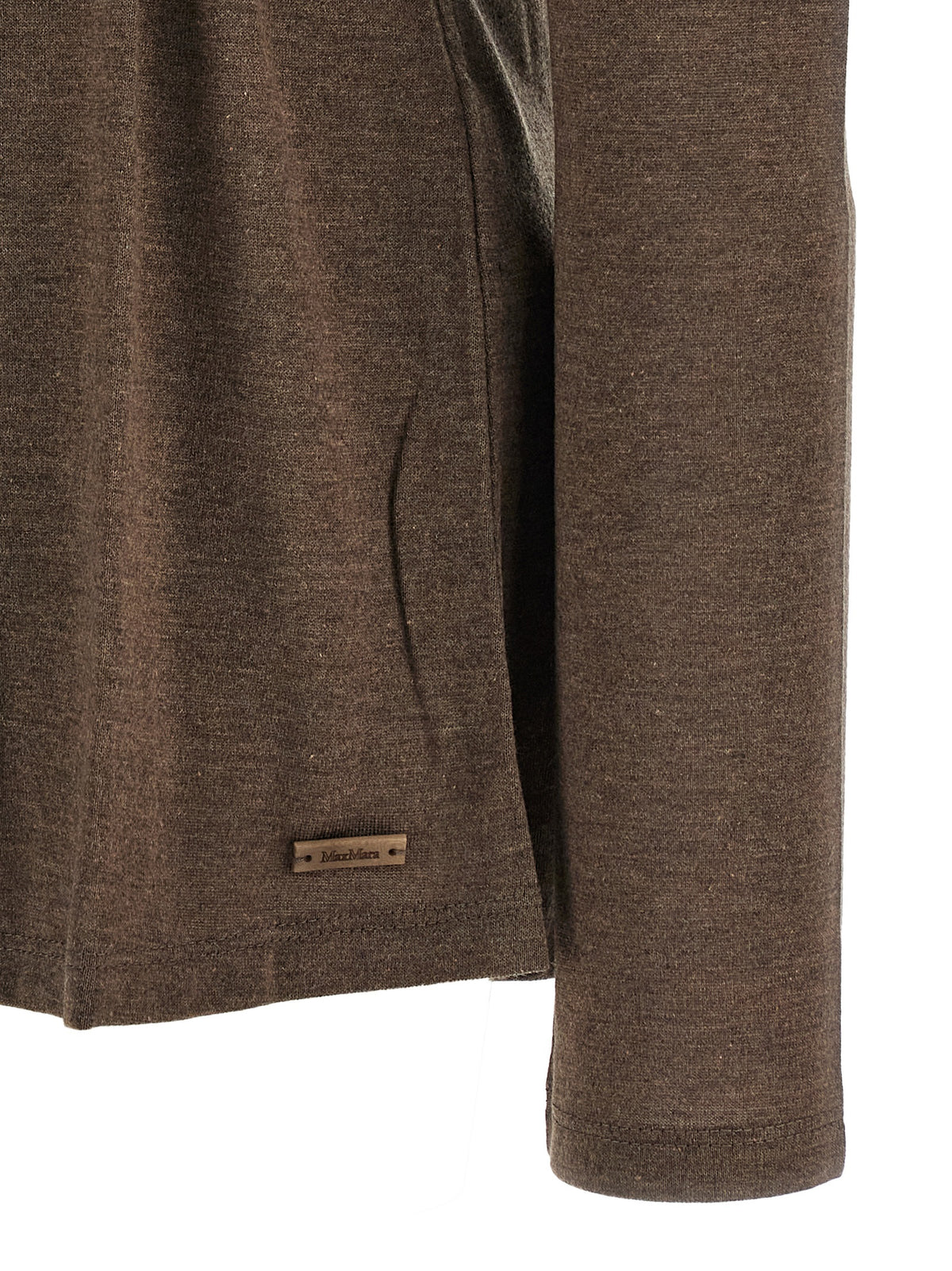 Max Mara Brown Jersey Cardigan