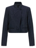 PINKO Blue Cropped Jacket
