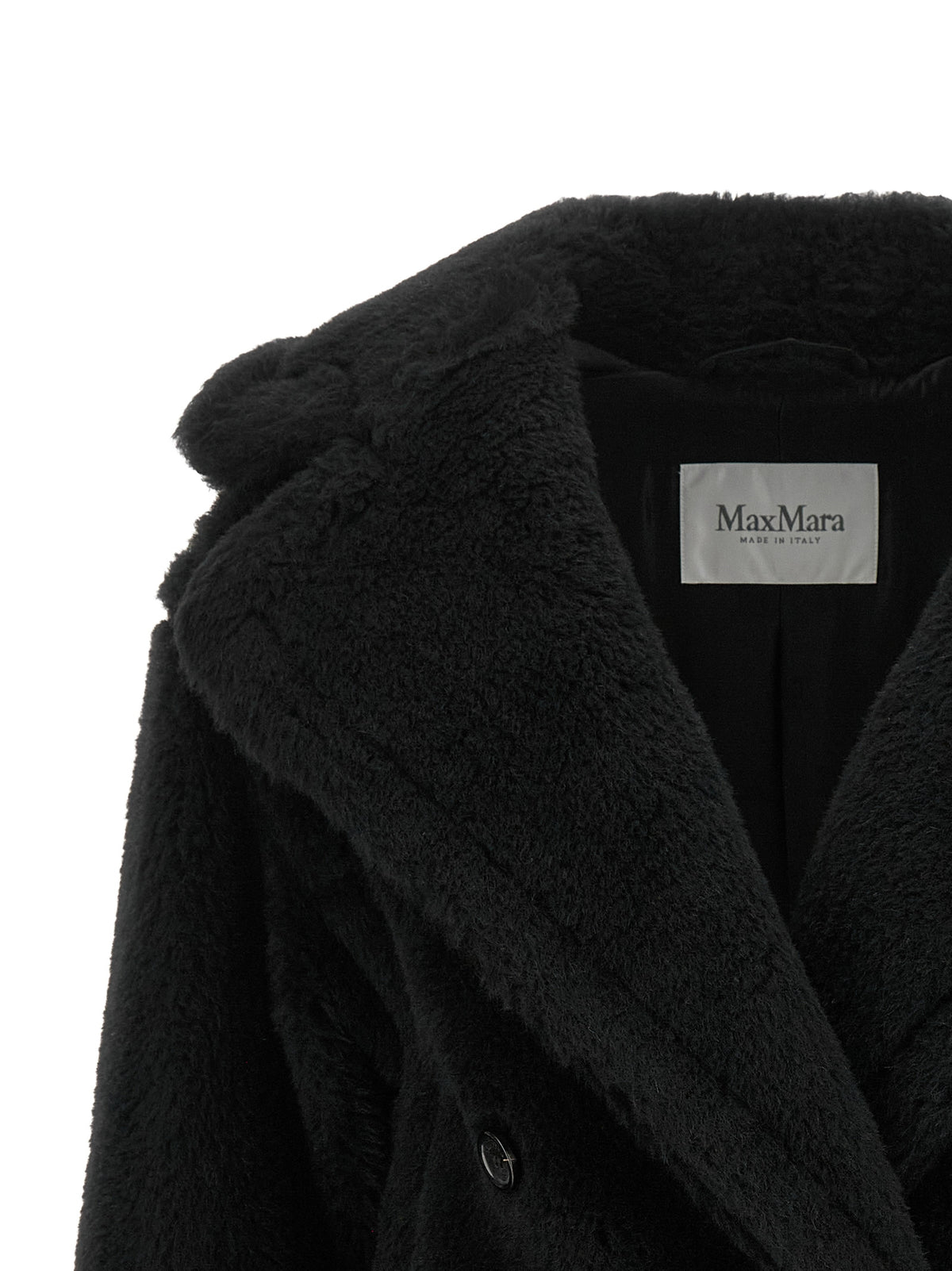 Max Mara Black Alpaca Coat
