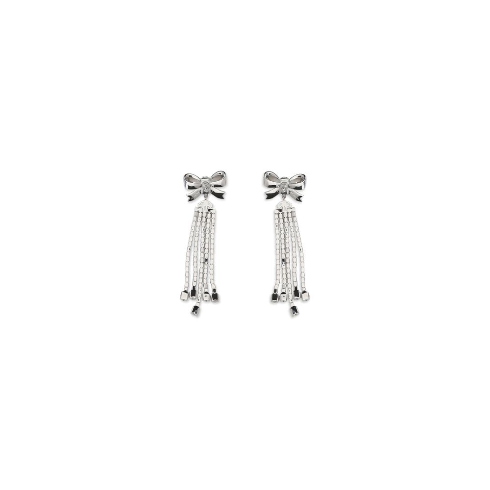 Self-Portrait Crystal Bow Drop Earrings