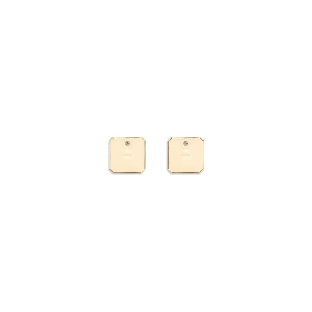 Self-Portrait Square Enamel Earrings