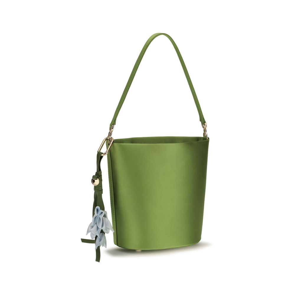 Self-Portrait Green Bucket Bag