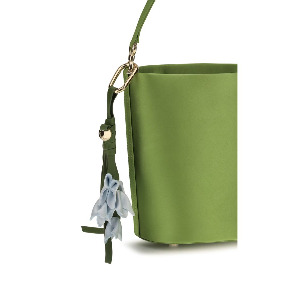 Self-Portrait Green Bucket Bag