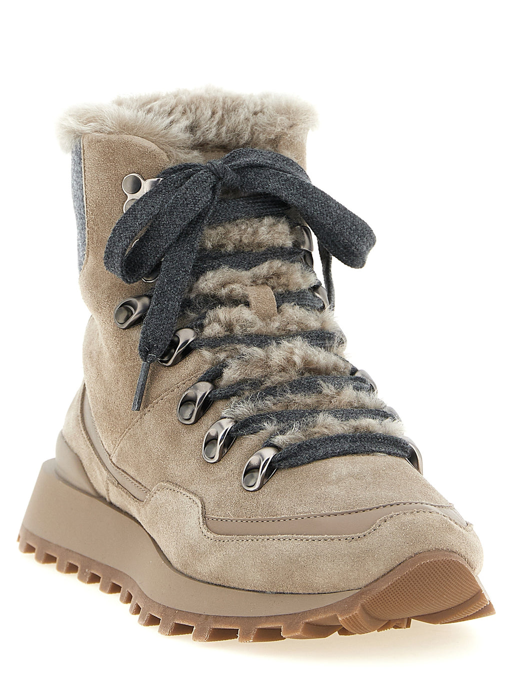 Brunello Cucinelli Beige Ankle Boots