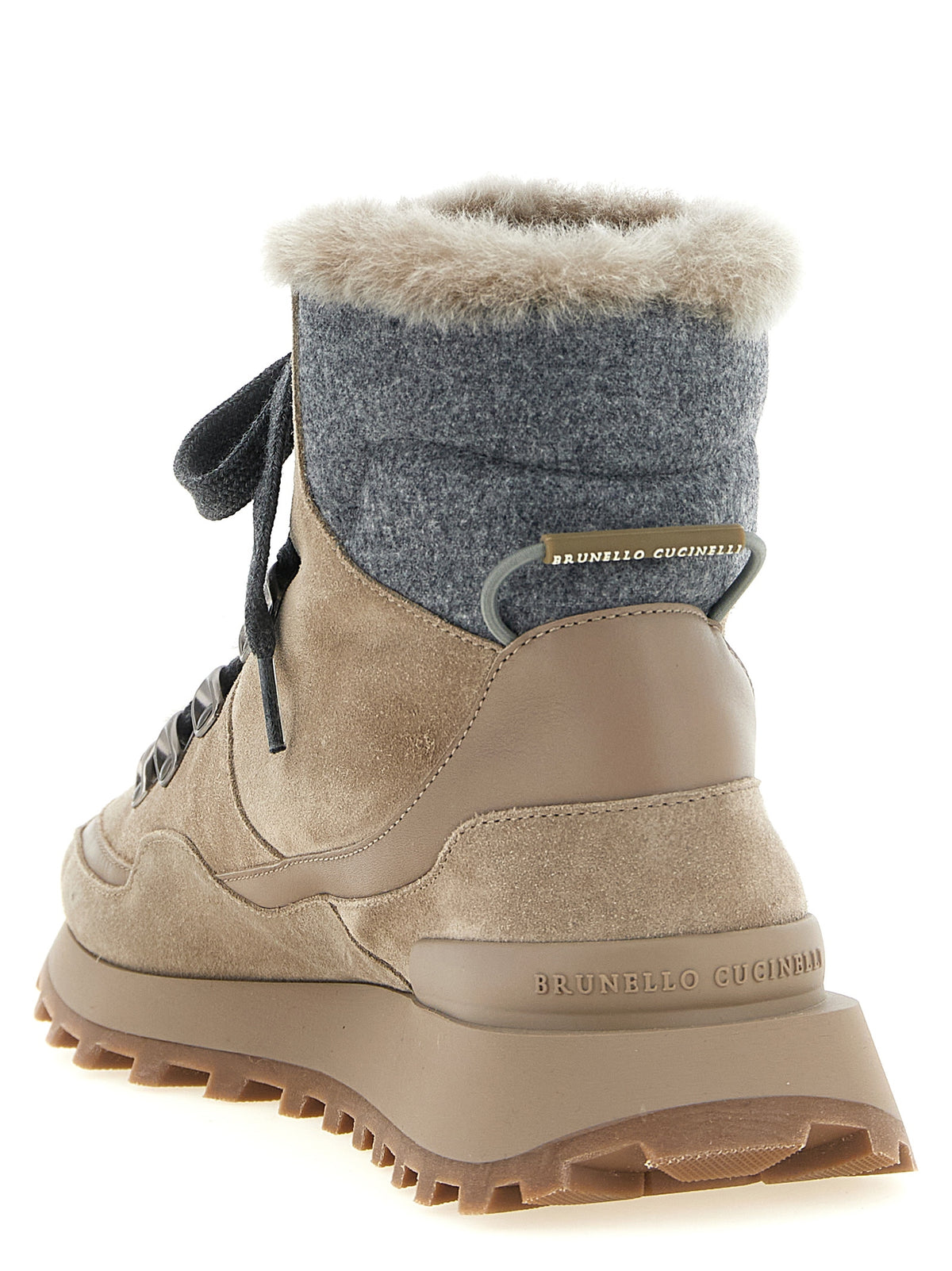 Brunello Cucinelli Beige Ankle Boots