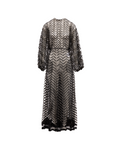 Valentino Garavani Black Embroidered Evening Dress