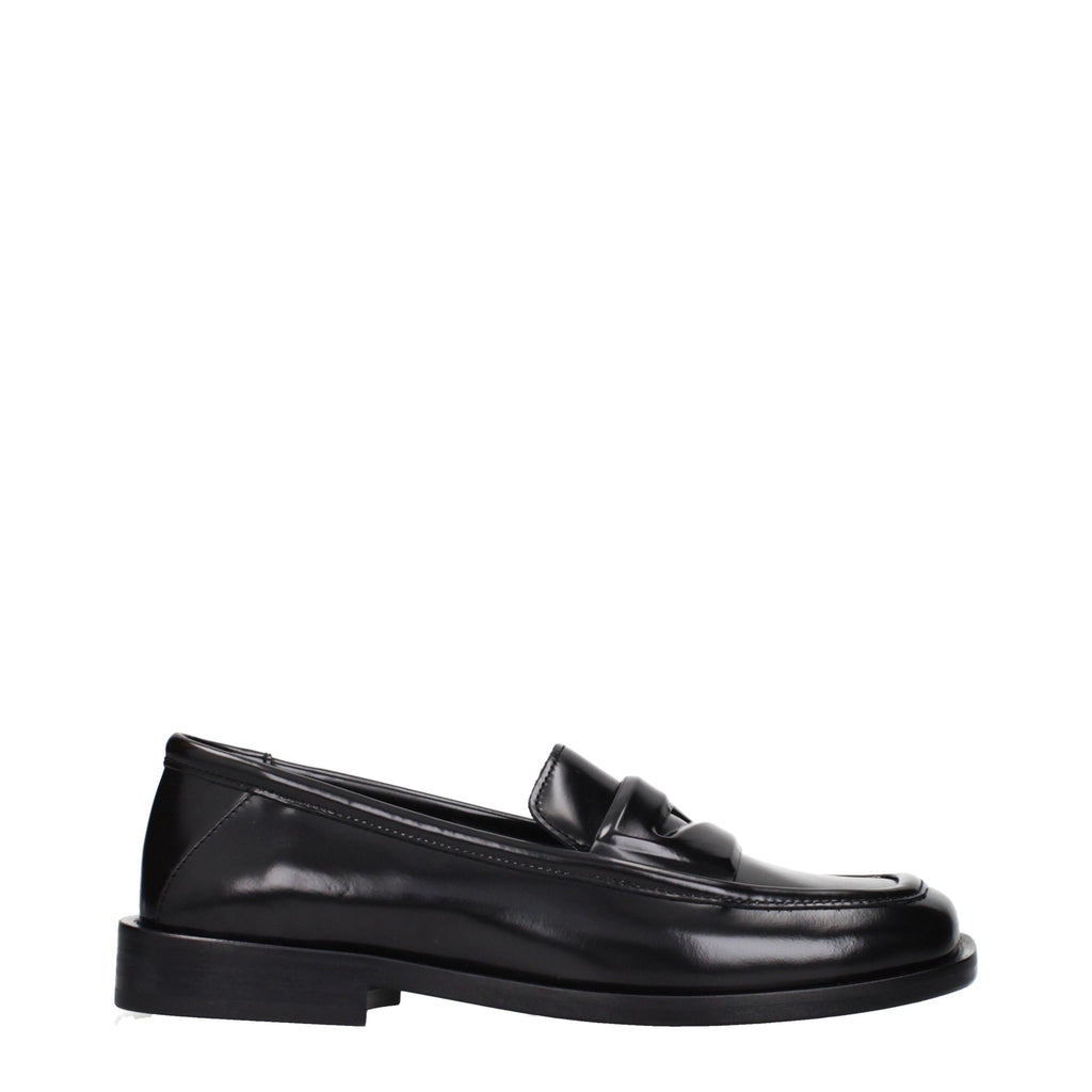 The Attico Amanda Square-Toe Penny Loafers