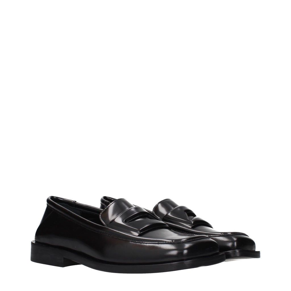 The Attico Amanda Square-Toe Penny Loafers