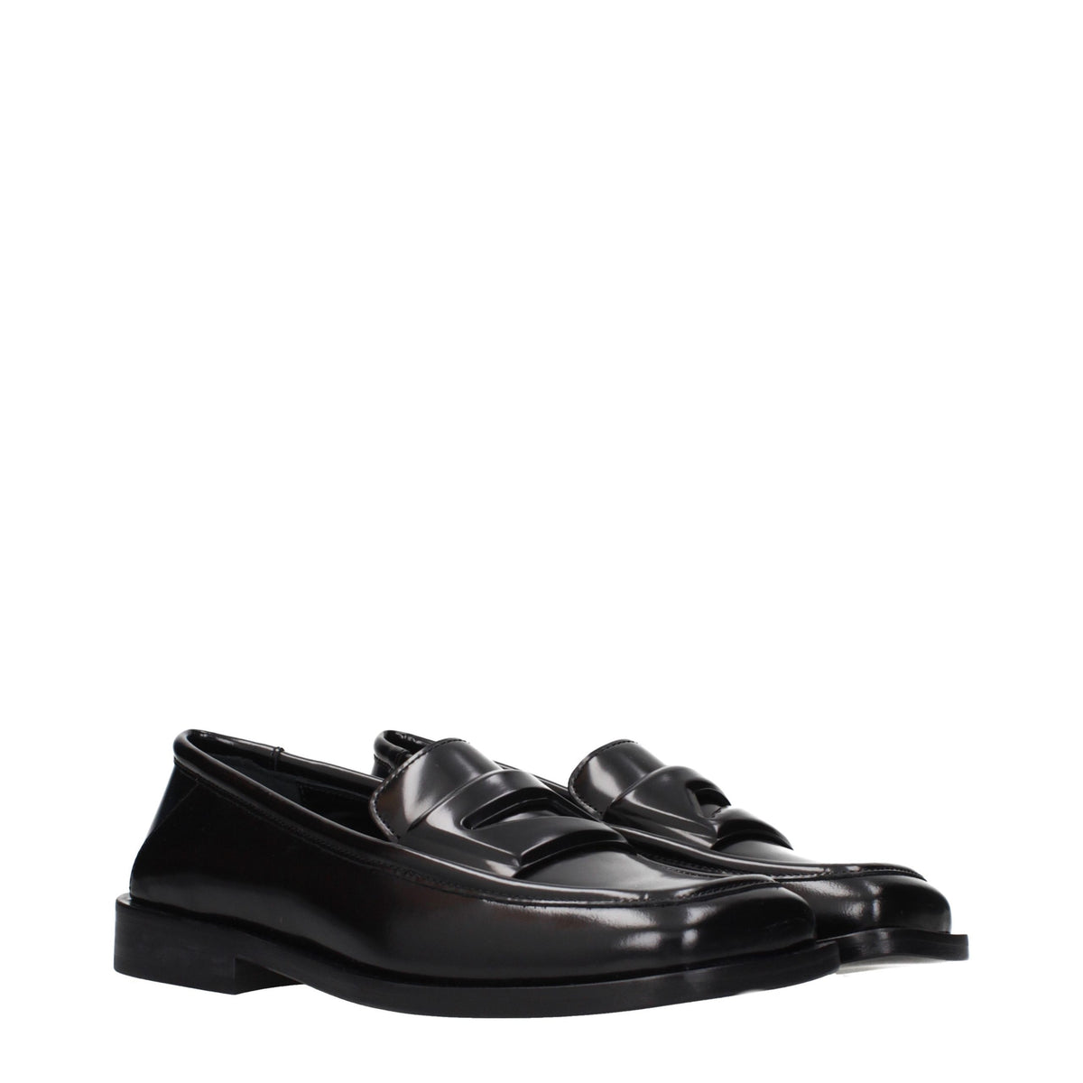 The Attico Amanda Square-Toe Penny Loafers