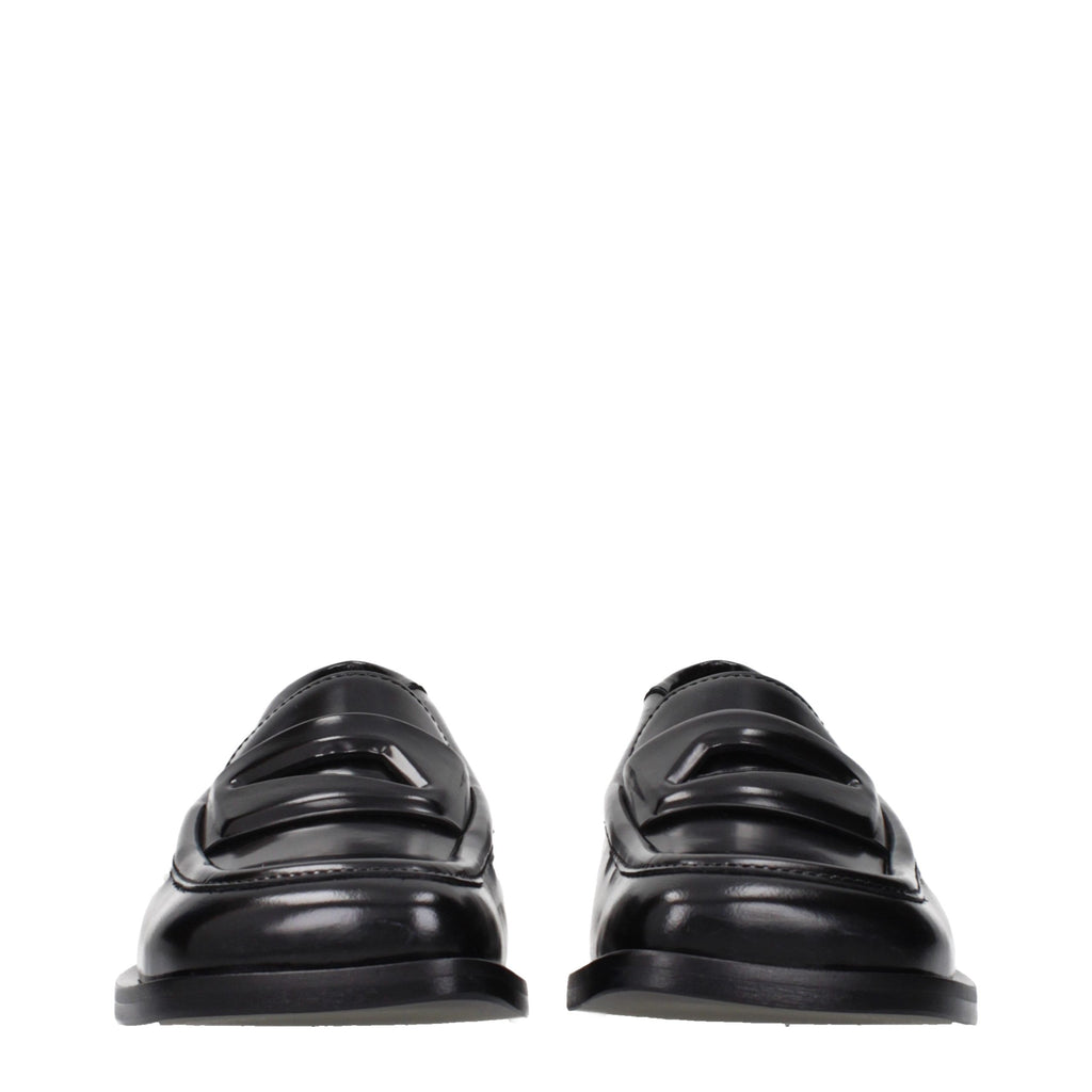 The Attico Amanda Square-Toe Penny Loafers