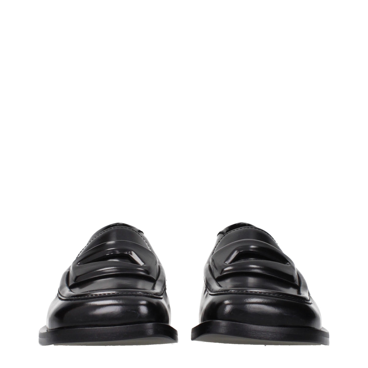 The Attico Amanda Square-Toe Penny Loafers