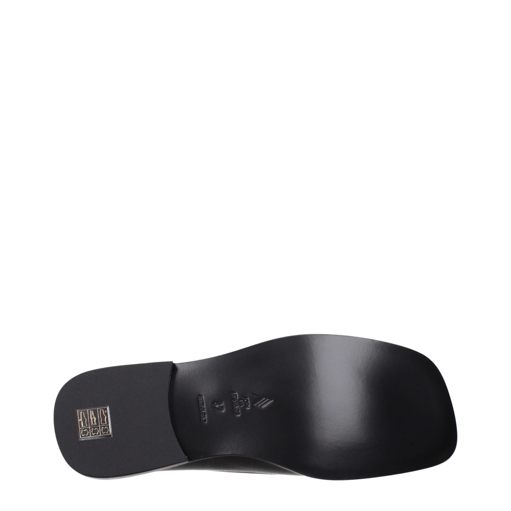 The Attico Amanda Square-Toe Penny Loafers