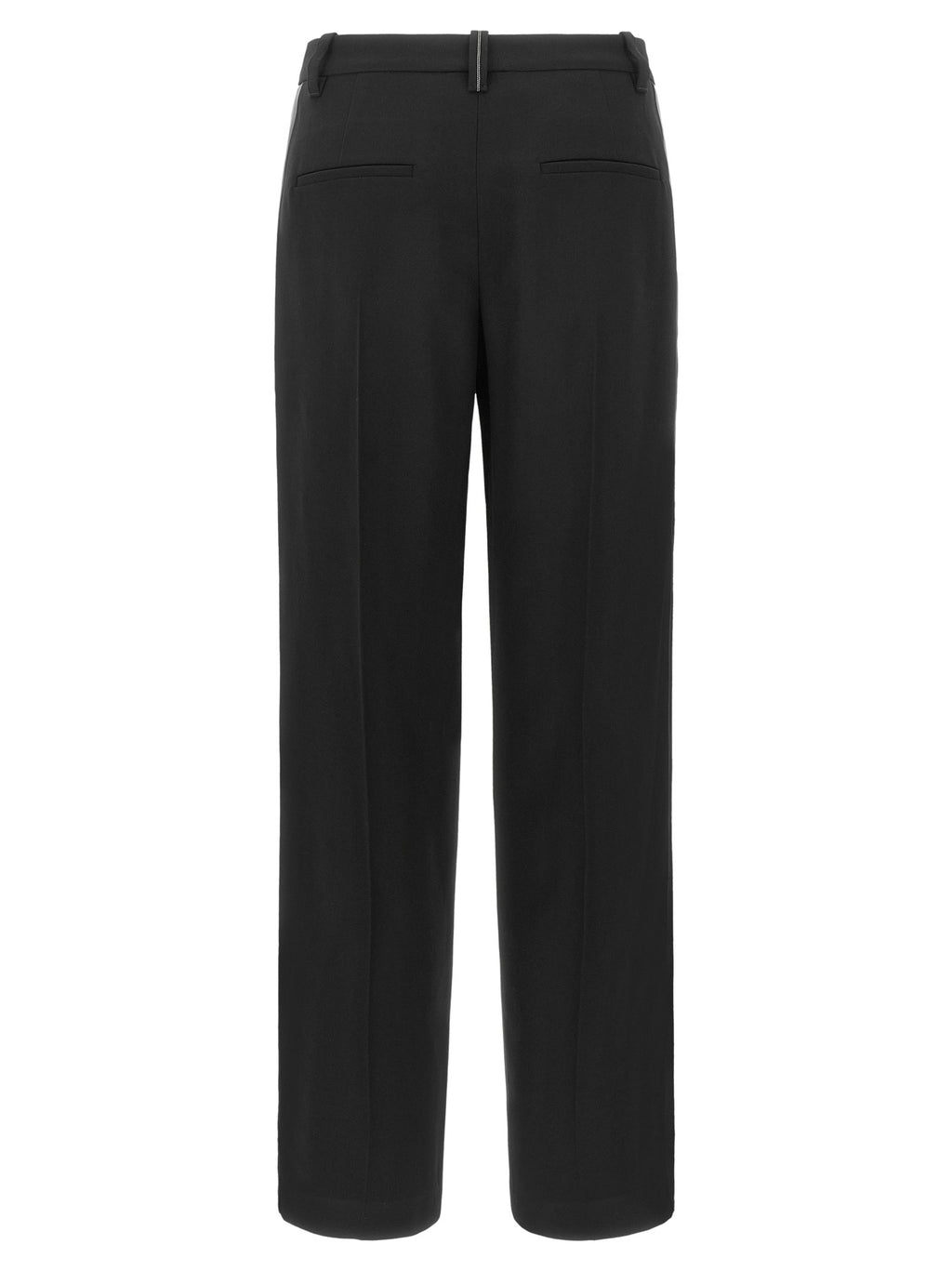 Brunello Cucinelli Black Wool Casual Pants