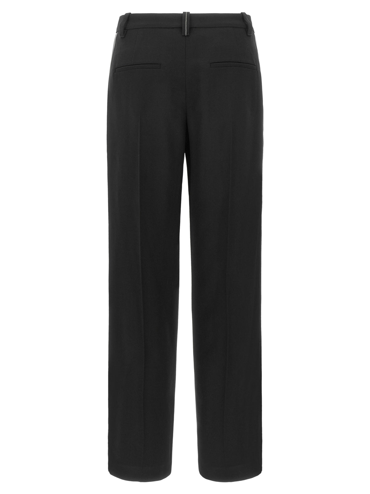 Brunello Cucinelli Black Wool Casual Pants