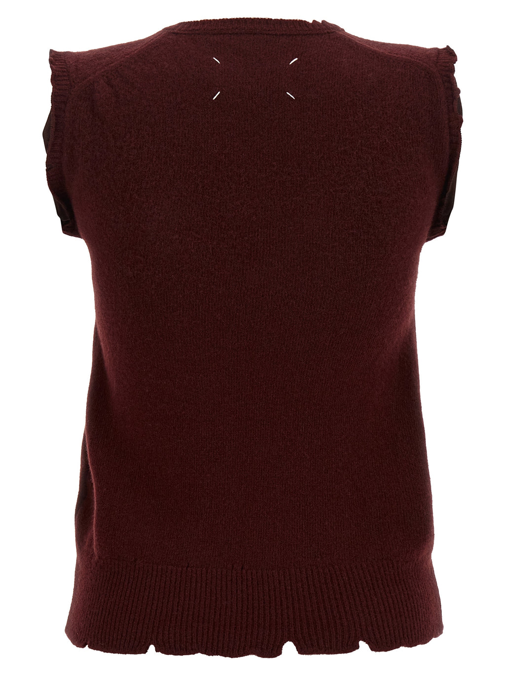 Maison Margiela Bordeaux Sleeveless Jacket