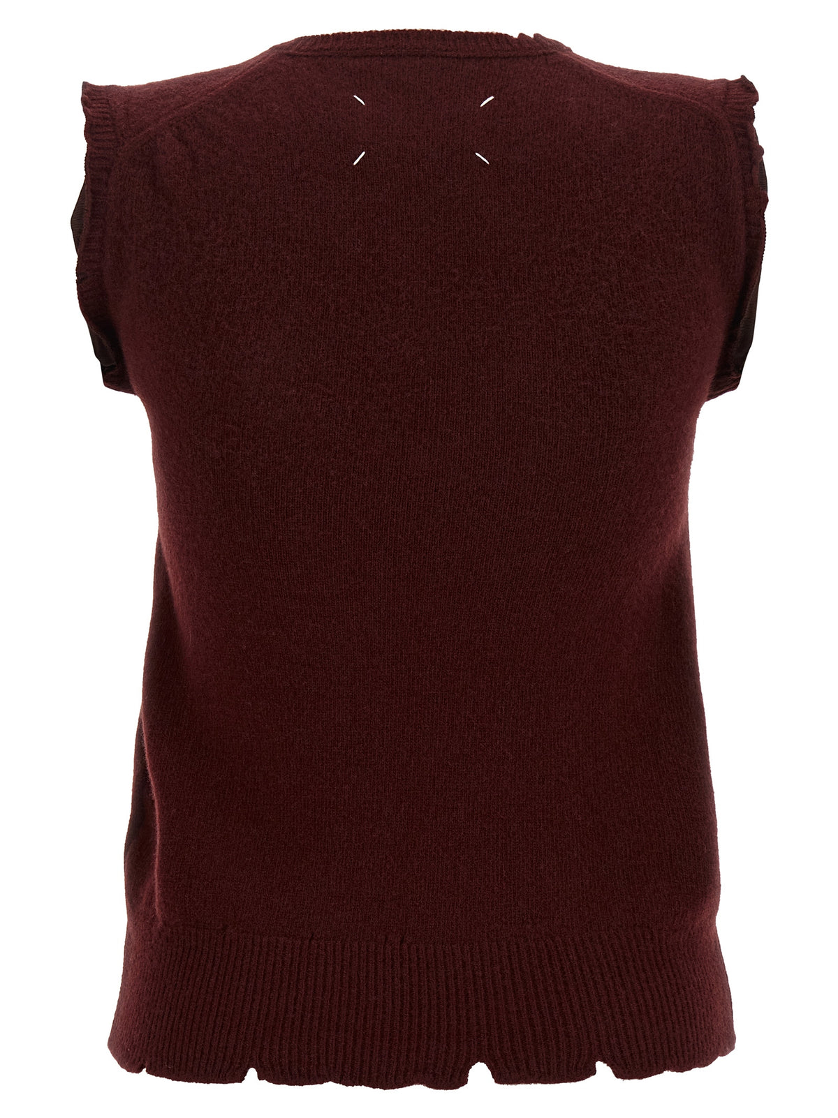 Maison Margiela Bordeaux Sleeveless Jacket