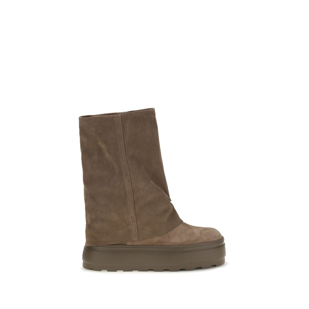 Casadei Brown The Double Face suede Boots