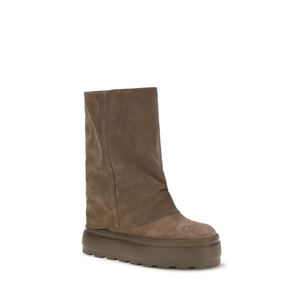 Casadei Brown The Double Face suede Boots