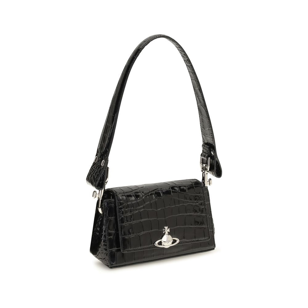 Vivienne Westwood Hazel Black Small Shoulder Bag