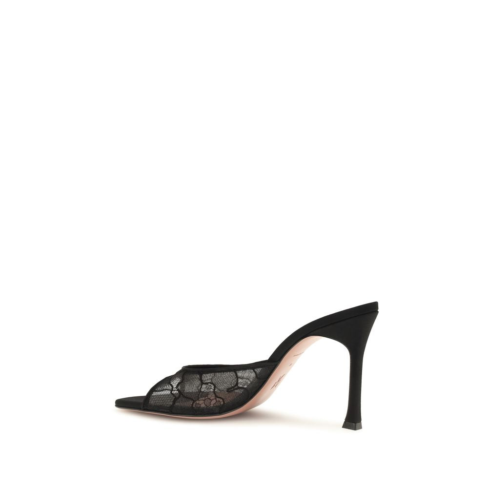Amina Muaddi The Alexa Lace Sandals