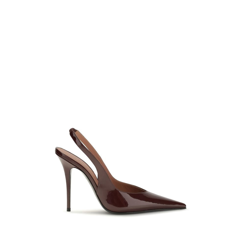 Amina Muaddi The Anok patent Slingback Pumps