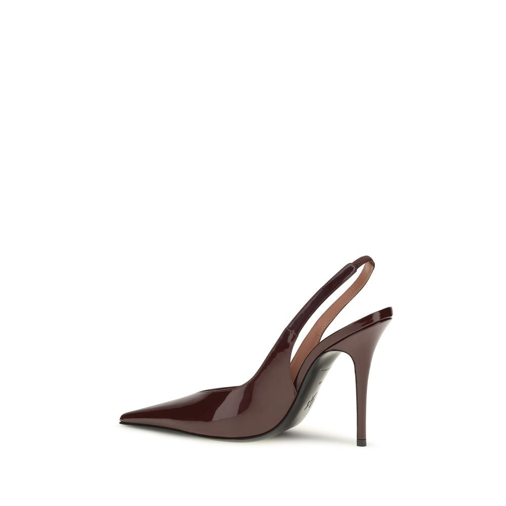 Amina Muaddi The Anok patent Slingback Pumps