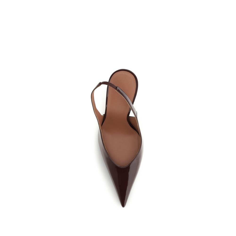 Amina Muaddi The Anok patent Slingback Pumps