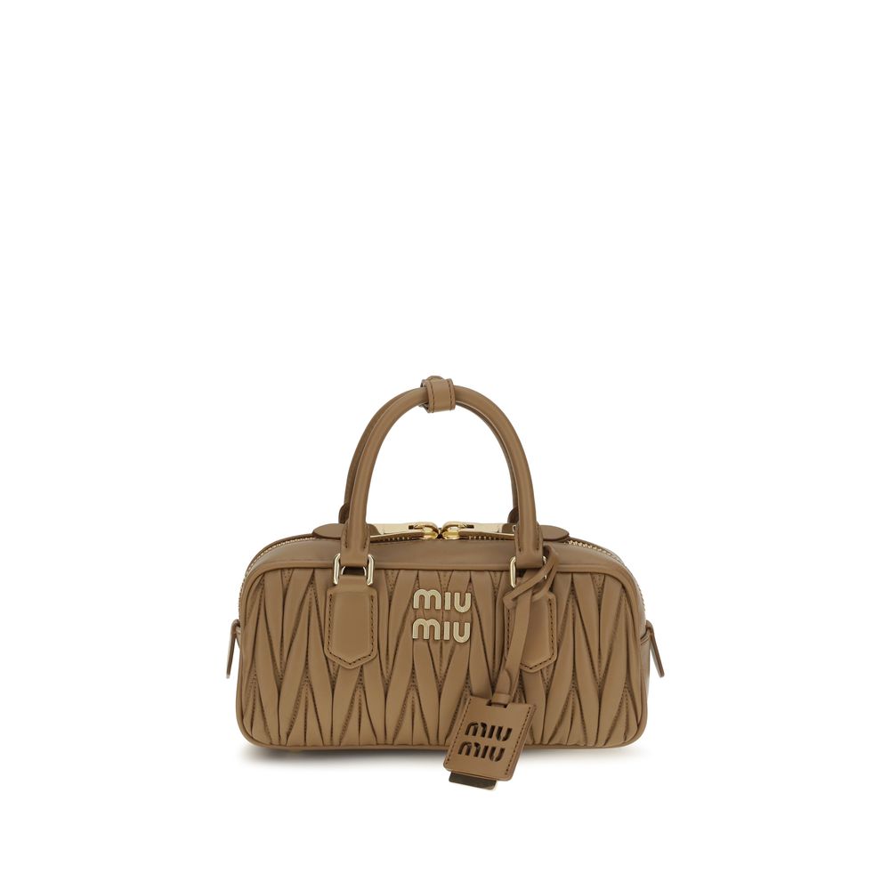 Miu Miu Arcadie Camel Shoulder Bag