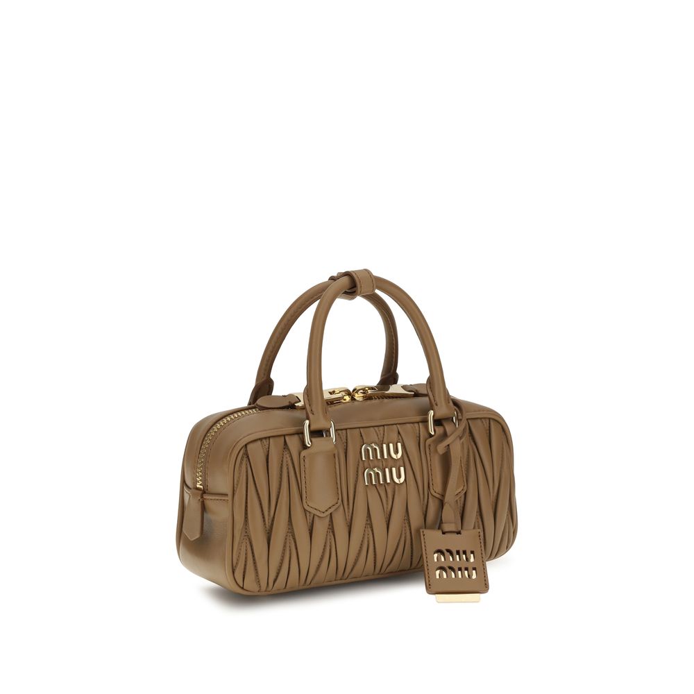 Miu Miu Arcadie Camel Shoulder Bag
