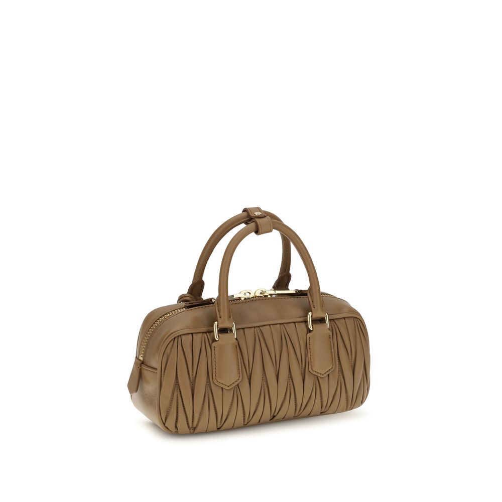 Miu Miu Arcadie Camel Shoulder Bag