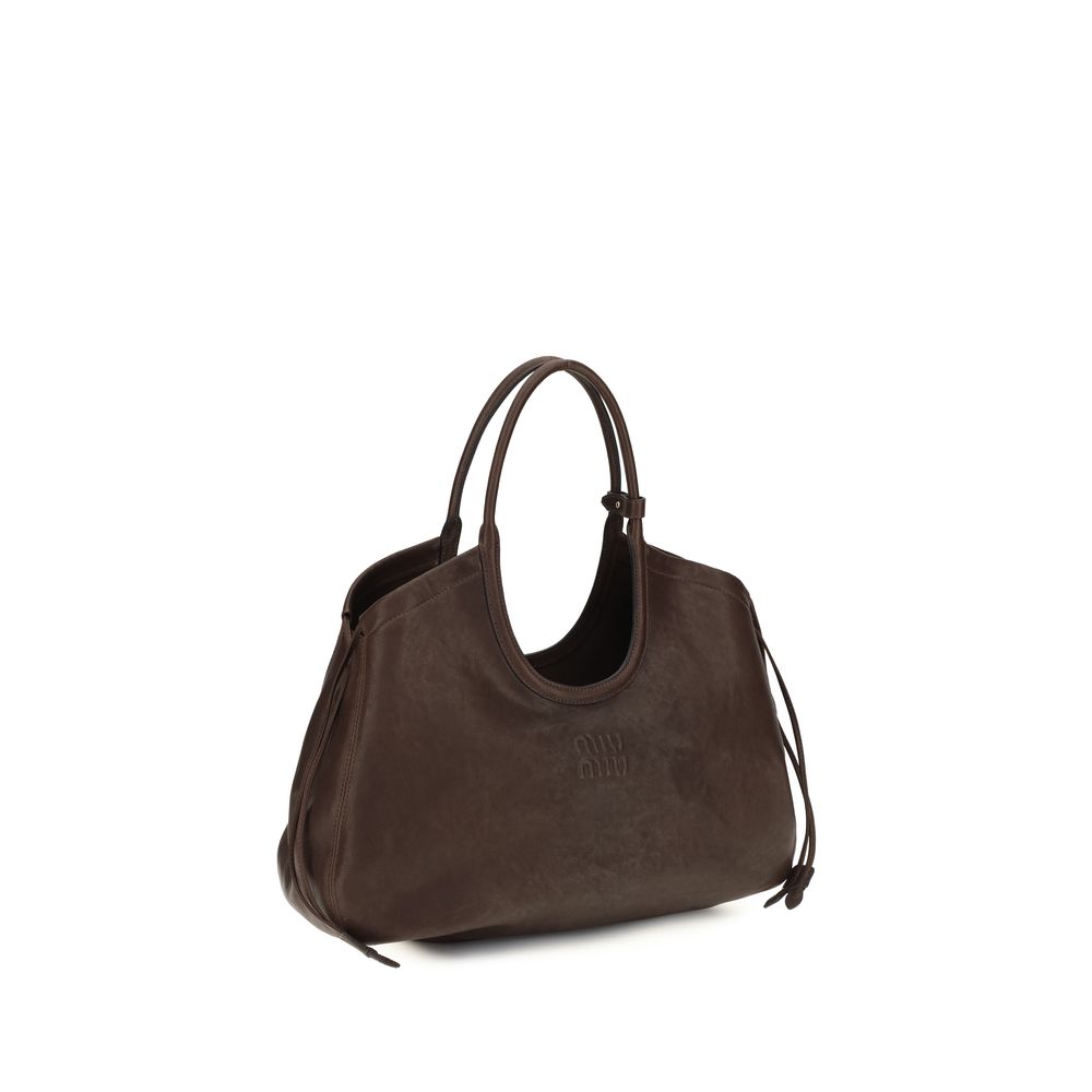 Miu Miu Ivy Brown Shopping Bag