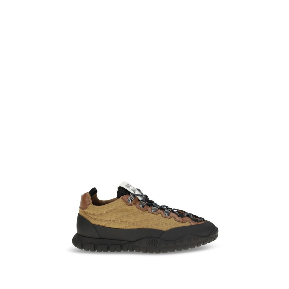 Miu Miu Logo Lace-Up Sneakers