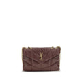 Saint Laurent Puffer Toy Brown Shoulder Bag
