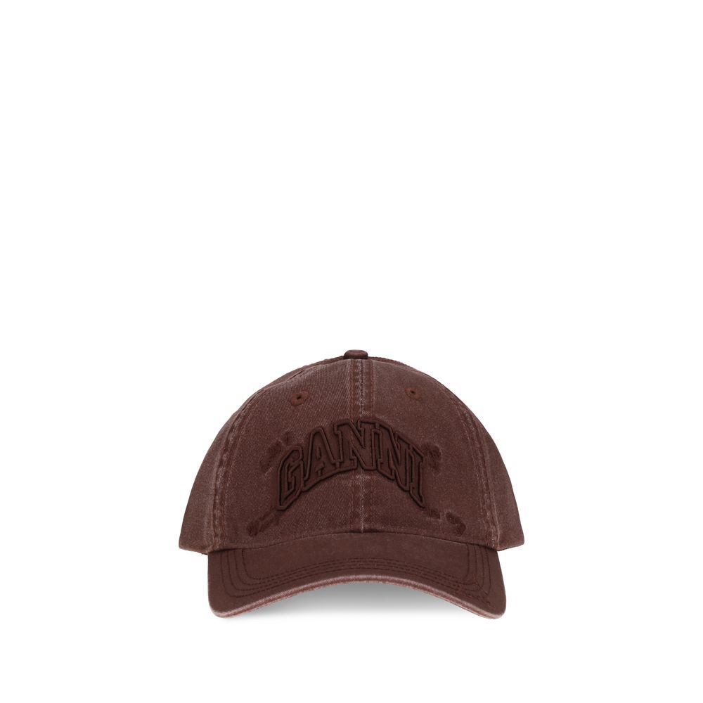 Ganni Embroidered Logo Baseball Cap