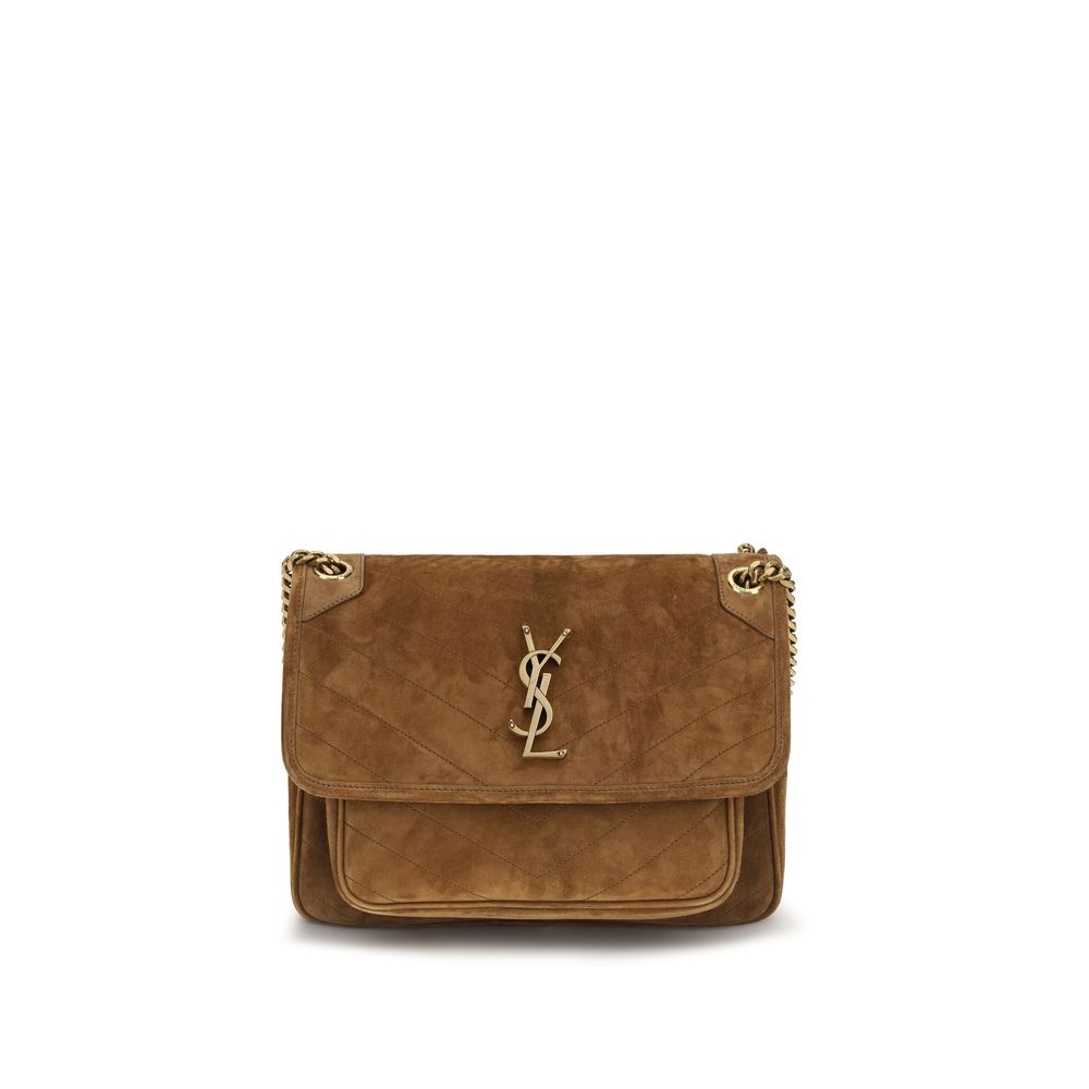 Saint Laurent Niki Brown Medium Shoulder Bag