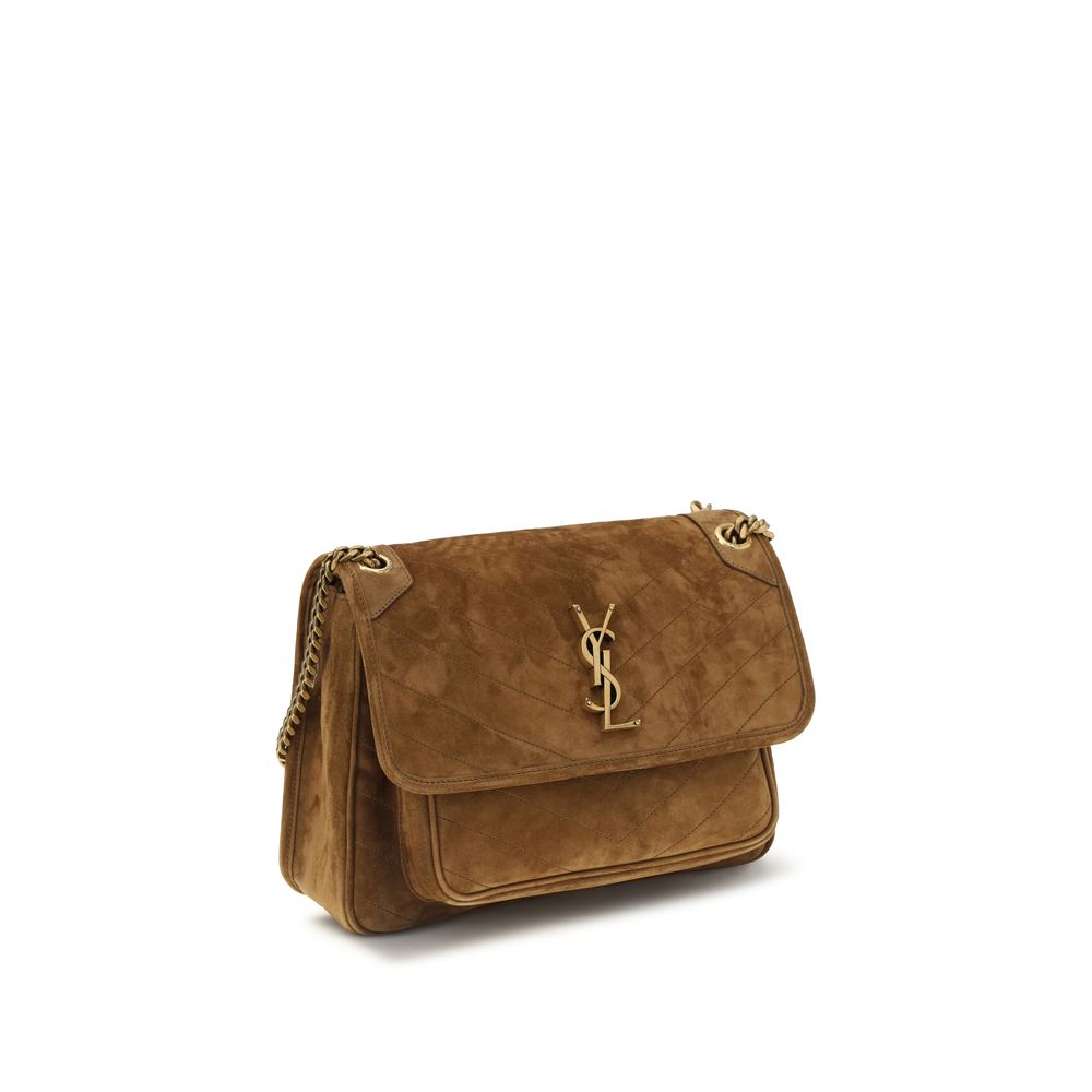 Saint Laurent Niki Brown Medium Shoulder Bag
