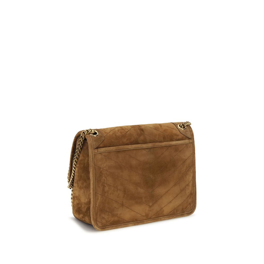 Saint Laurent Niki Brown Medium Shoulder Bag