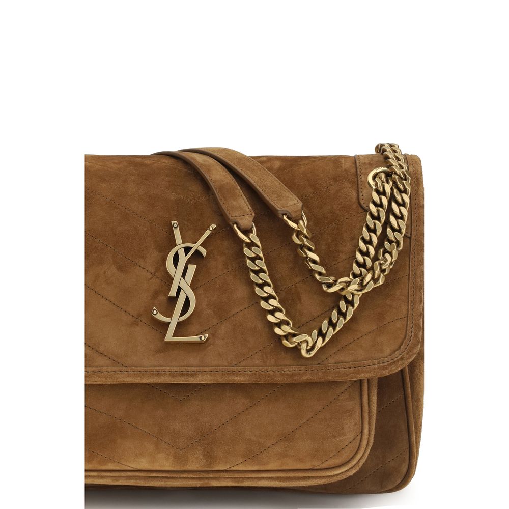 Saint Laurent Niki Brown Medium Shoulder Bag