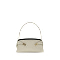 Ferragamo Hug East-West Ivory Shoulder Bag