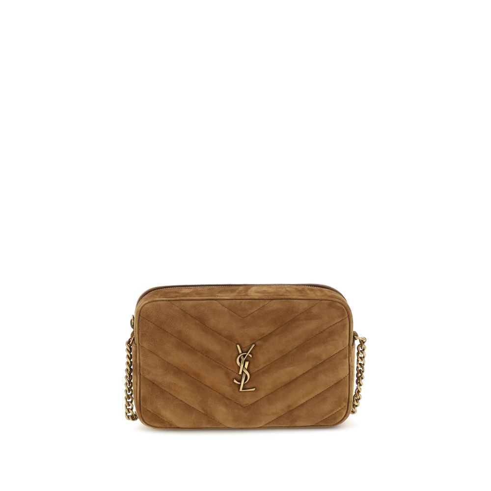 Saint Laurent Camera Loulou Matelassé Camel Shoulder Bag