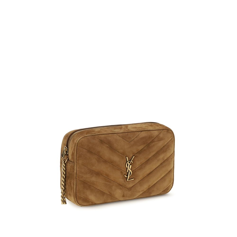 Saint Laurent Camera Loulou Matelassé Camel Shoulder Bag