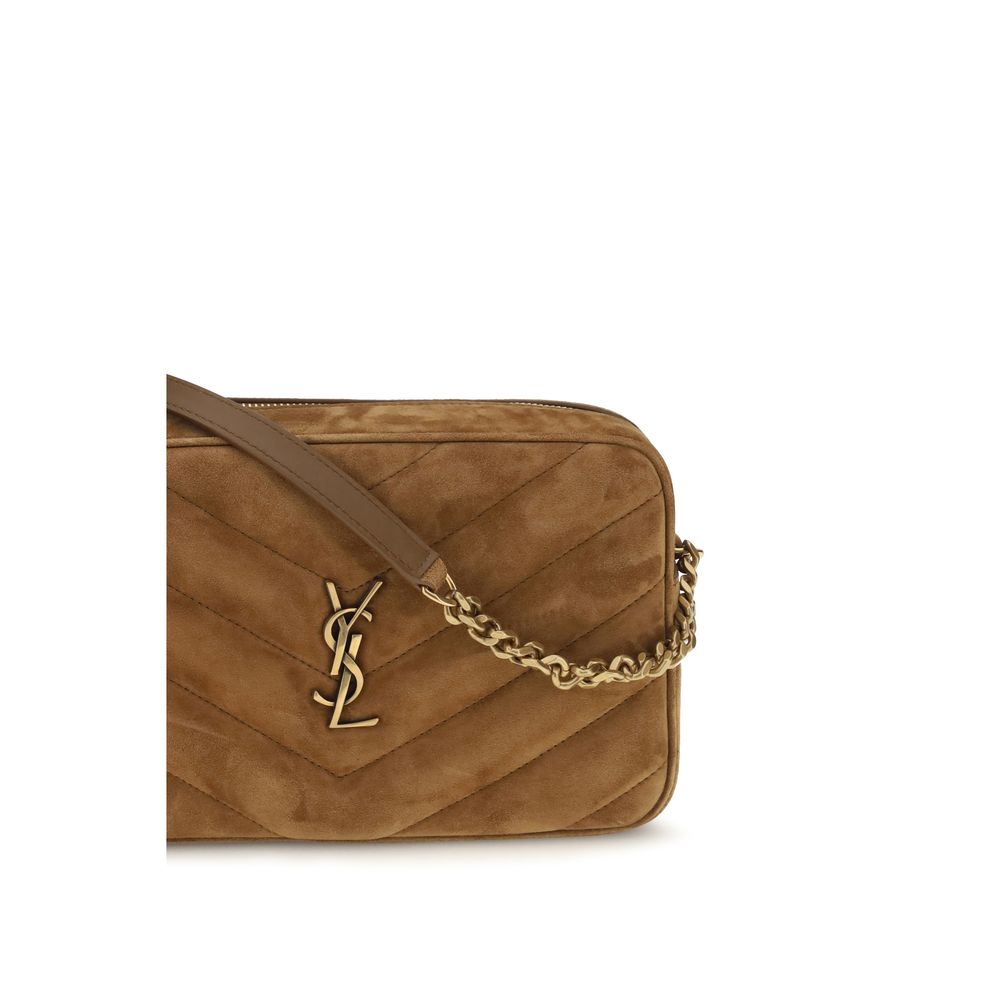 Saint Laurent Camera Loulou Matelassé Camel Shoulder Bag