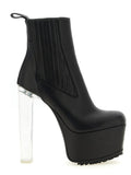 Rick Owens Beatle Kiss Platform Ankle Boots