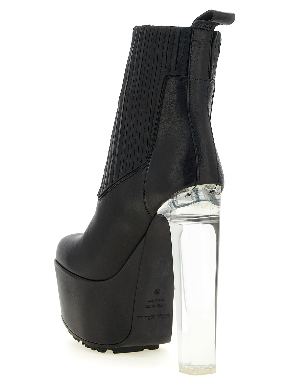 Rick Owens Beatle Kiss Platform Ankle Boots