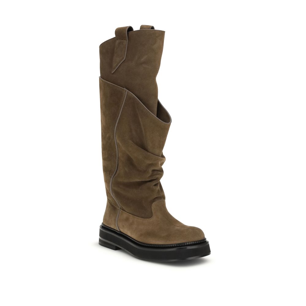 The Attico La Passeggiata Draped Boots